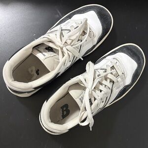 New Balance Classic White and Black Sneakers